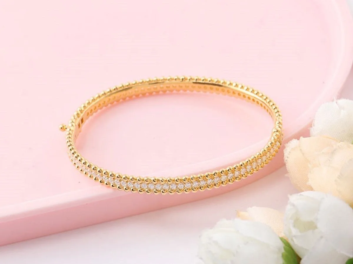 Hinged and solid bangles, manufactured by Vesta Jewelry